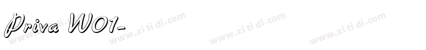 Priva W01字体转换